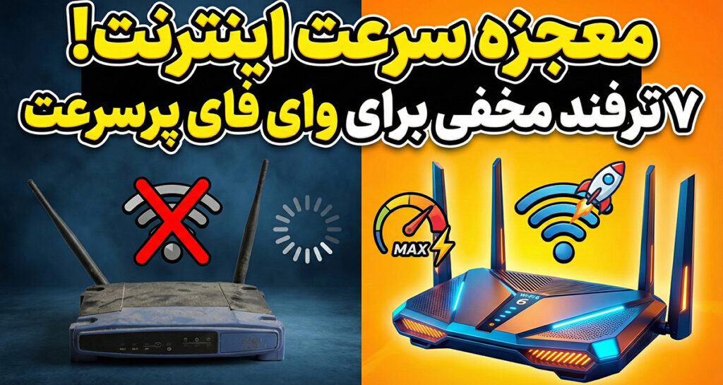 ۷ راهکار موثر برای افزایش سرعت وای فای: از نکات پایه تا راه‌حل‌های پیشرفته