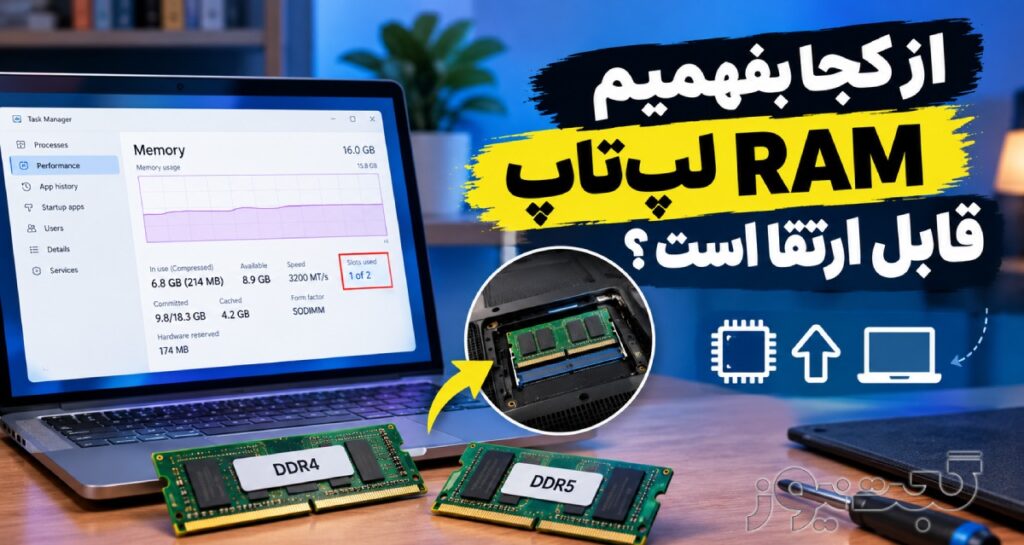 چگونه بفهمیم لپ‌تاپ قابلیت ارتقای RAM دارد؟